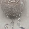Designner silver heart necklace
