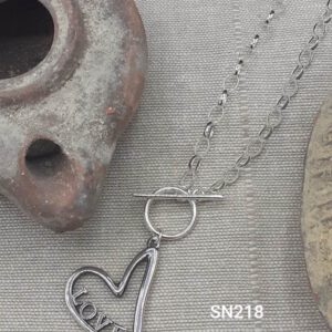Designer Silver heart necklace