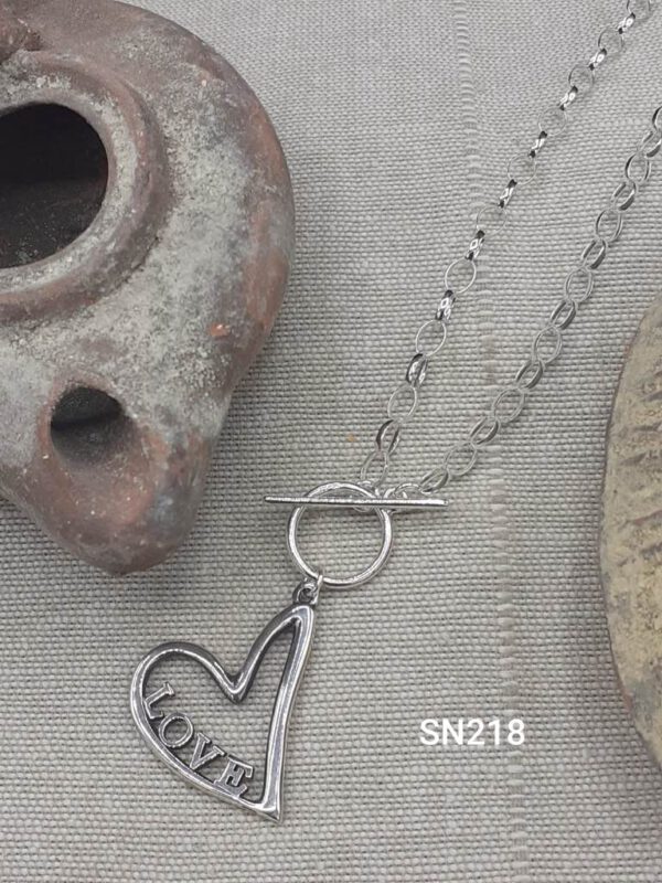 Designer Silver heart necklace